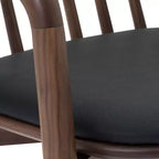 Tabouret de bar Echo d'Armen Living en bois et similicuir
