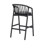Tabouret de bar Echo d'Armen Living en bois et similicuir