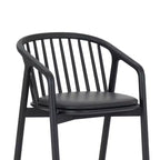 Tabouret de bar Echo d'Armen Living en bois et similicuir