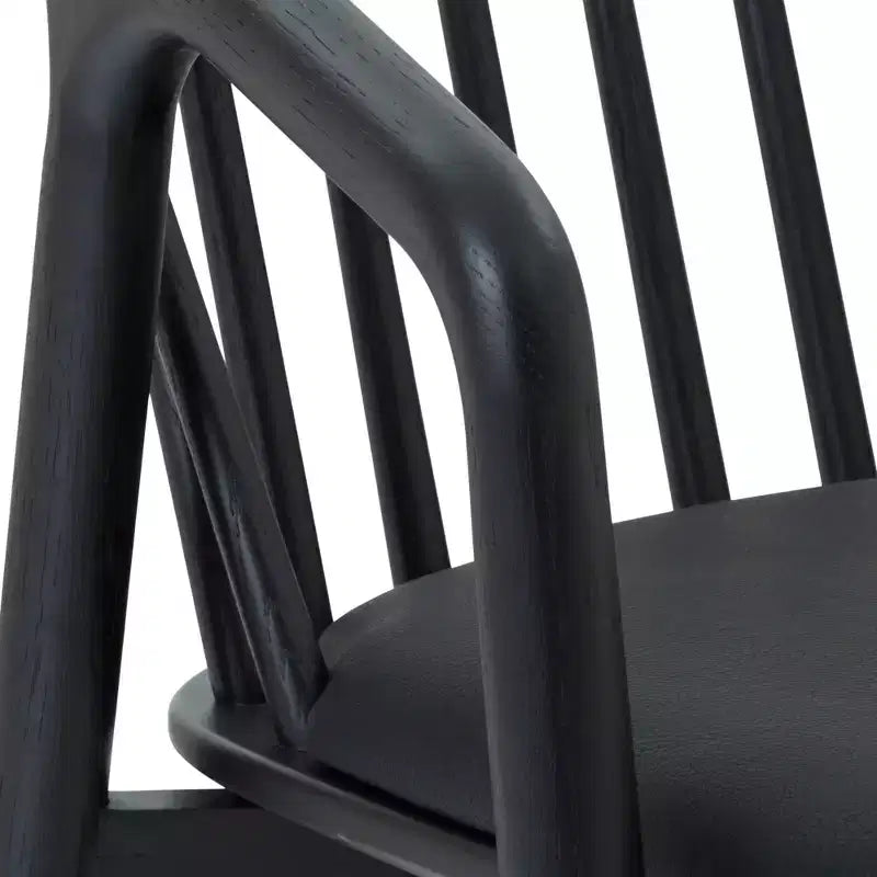 Tabouret de bar Echo d'Armen Living en bois et similicuir