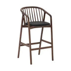 Tabouret de bar Echo d'Armen Living en bois et similicuir