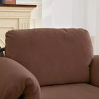 Hyleory Moore Chaise d'appoint en Métal Rembourrée en Laine d'Agneau pour Chambre à Coucher, Zone d'Accueil, Salle de Lecture, Salon (lot de 2)
