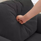 Hyleory Moore Chaise d'appoint en Métal Rembourrée en Laine d'Agneau pour Chambre à Coucher, Zone d'Accueil, Salle de Lecture, Salon (lot de 2)