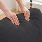 Hyleory Moore Chaise d'appoint en Métal Rembourrée en Laine d'Agneau pour Chambre à Coucher, Zone d'Accueil, Salle de Lecture, Salon (lot de 2)