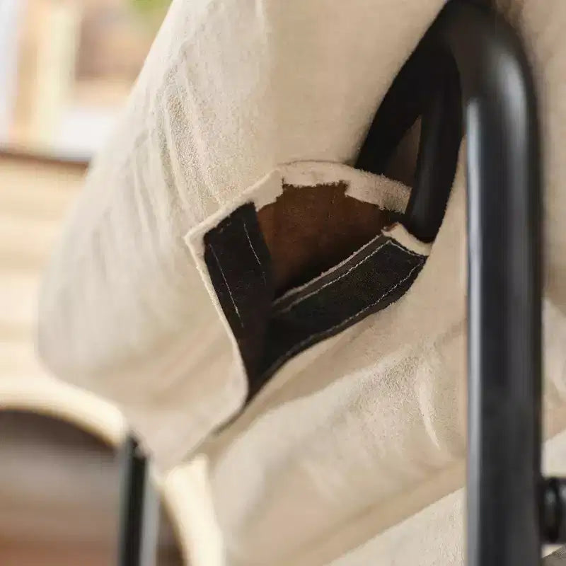 Hyleory Moore Chaise d'appoint en Métal Rembourrée en Laine d'Agneau pour Chambre à Coucher, Zone d'Accueil, Salle de Lecture, Salon (lot de 2)