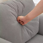 Hyleory Moore Chaise d'appoint en Métal Rembourrée en Laine d'Agneau pour Chambre à Coucher, Zone d'Accueil, Salle de Lecture, Salon (lot de 2)