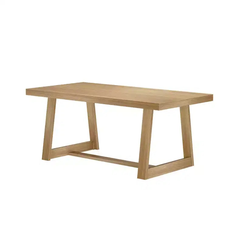 Table à manger Plank+Beam 72 pour 6, table de cuisine en bois massif de style ferme classique