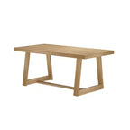 Table à manger Plank+Beam 72 pour 6, table de cuisine en bois massif de style ferme classique