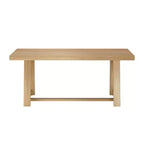 Table à manger Plank+Beam 72 pour 6, table de cuisine en bois massif de style ferme classique