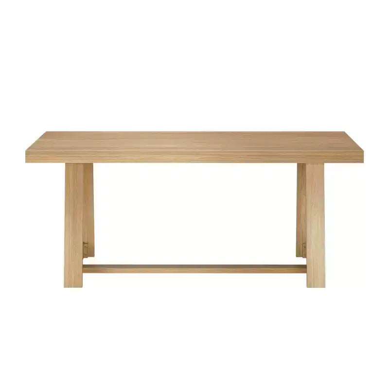 Table à manger Plank+Beam 72 pour 6, table de cuisine en bois massif de style ferme classique