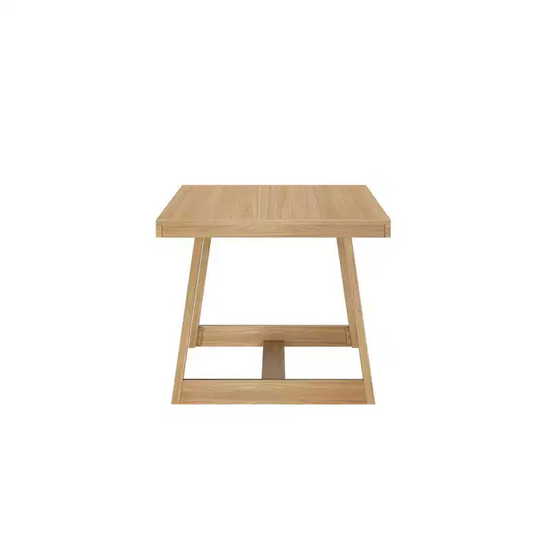 Table à manger Plank+Beam 72 pour 6, table de cuisine en bois massif de style ferme classique