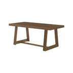 Table à manger Plank+Beam 72 pour 6, table de cuisine en bois massif de style ferme classique