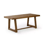 Table à manger Plank+Beam 72 pour 6, table de cuisine en bois massif de style ferme classique