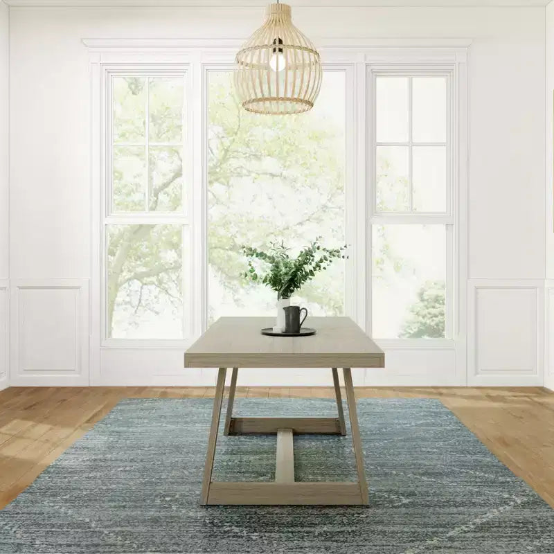 Table à manger Plank+Beam 72 pour 6, table de cuisine en bois massif de style ferme classique