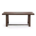 Table à manger Plank+Beam 72 pour 6, table de cuisine en bois massif de style ferme classique