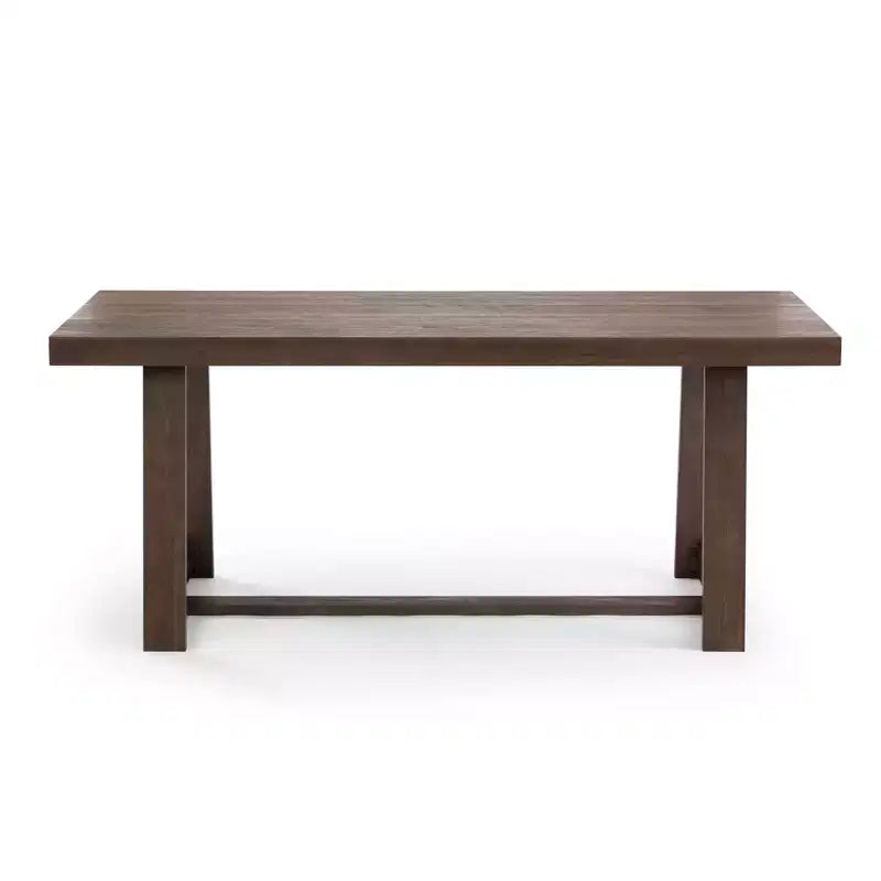 Table à manger Plank+Beam 72 pour 6, table de cuisine en bois massif de style ferme classique