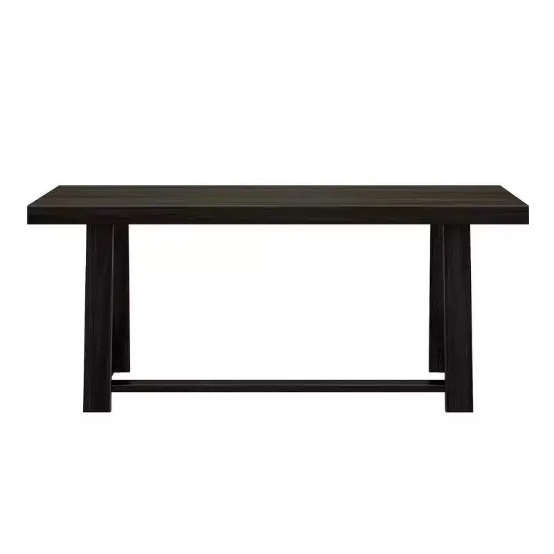 Table à manger Plank+Beam 72 pour 6, table de cuisine en bois massif de style ferme classique