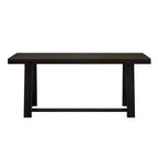 Table à manger Plank+Beam 72 pour 6, table de cuisine en bois massif de style ferme classique