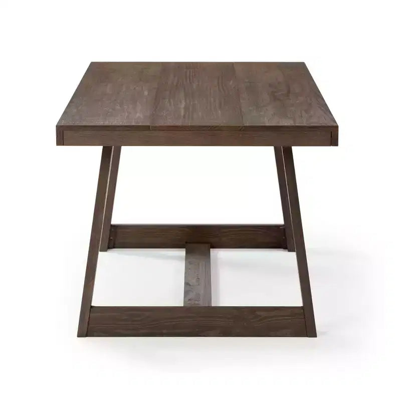 Table à manger Plank+Beam 72 pour 6, table de cuisine en bois massif de style ferme classique