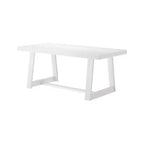 Table à manger Plank+Beam 72 pour 6, table de cuisine en bois massif de style ferme classique