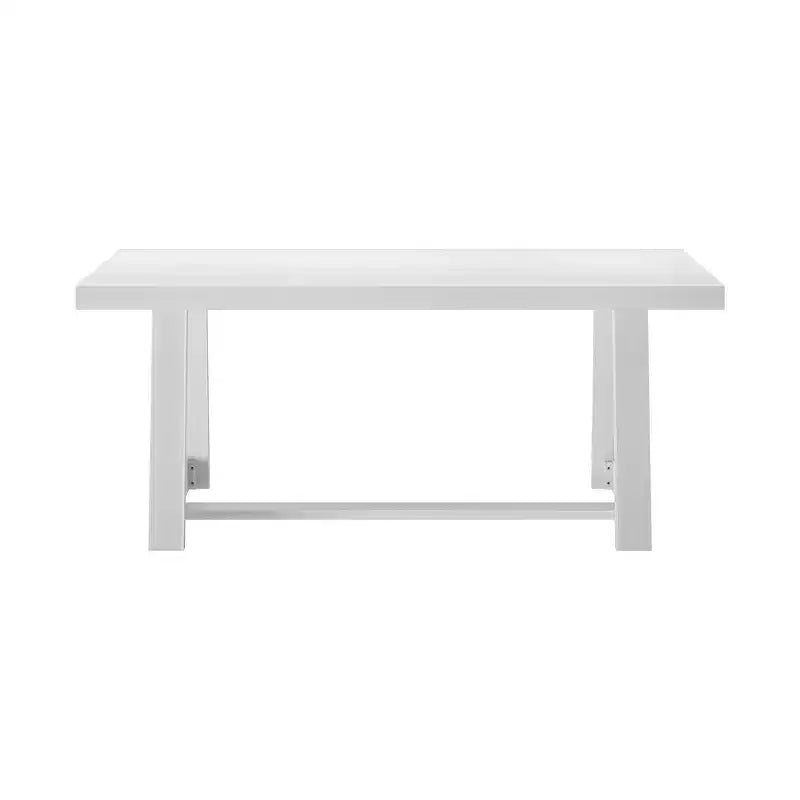 Table à manger Plank+Beam 72 pour 6, table de cuisine en bois massif de style ferme classique