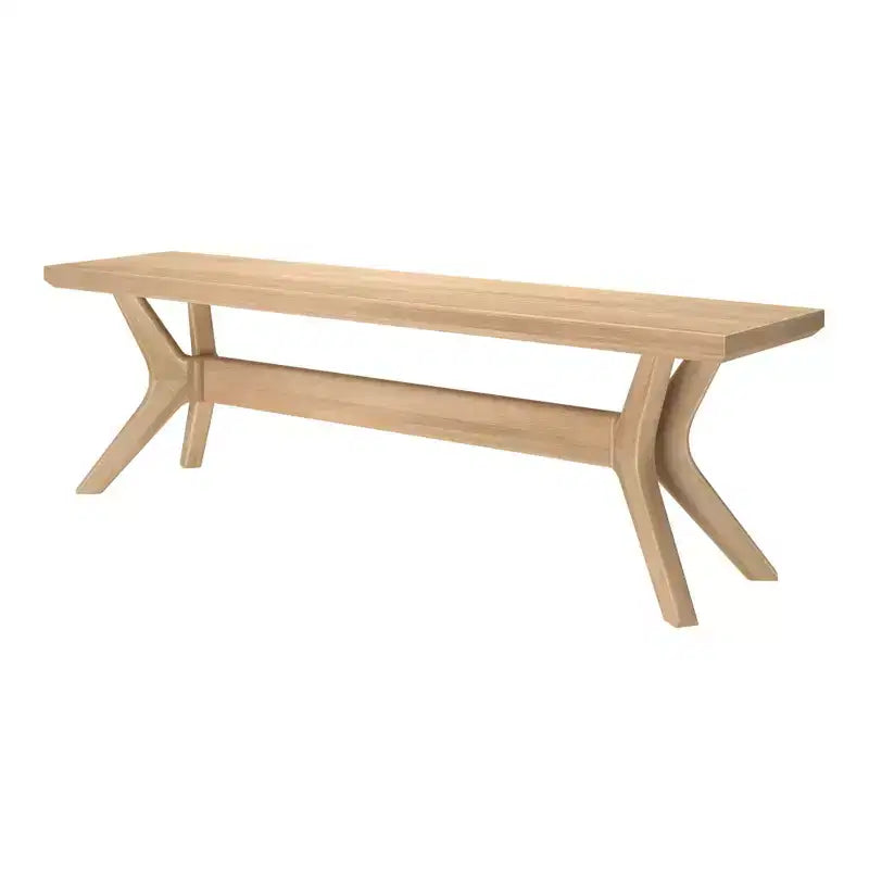 Banc de salle à manger Verso en bois massif Plank+Beam, banc d'entrée 60, banc de pièce minimaliste
