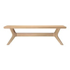 Banc de salle à manger Verso en bois massif Plank+Beam, banc d'entrée 60, banc de pièce minimaliste
