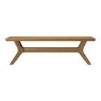 Banc de salle à manger Verso en bois massif Plank+Beam, banc d'entrée 60, banc de pièce minimaliste
