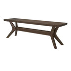 Banc de salle à manger Verso en bois massif Plank+Beam, banc d'entrée 60, banc de pièce minimaliste