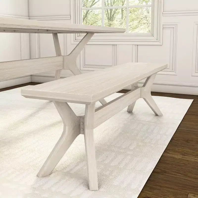 Banc de salle à manger Verso en bois massif Plank+Beam, banc d'entrée 60, banc de pièce minimaliste