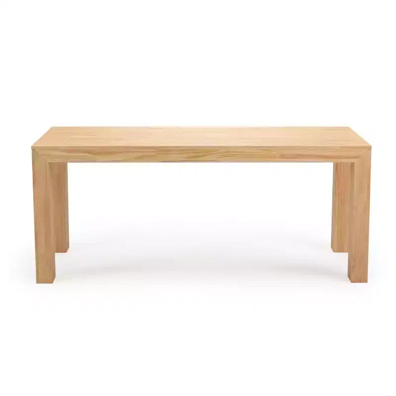 Plank+Beam 72 Table à manger moderne pour 6 personnes, table à manger rectangulaire en bois massif pour cuisine/salle à manger