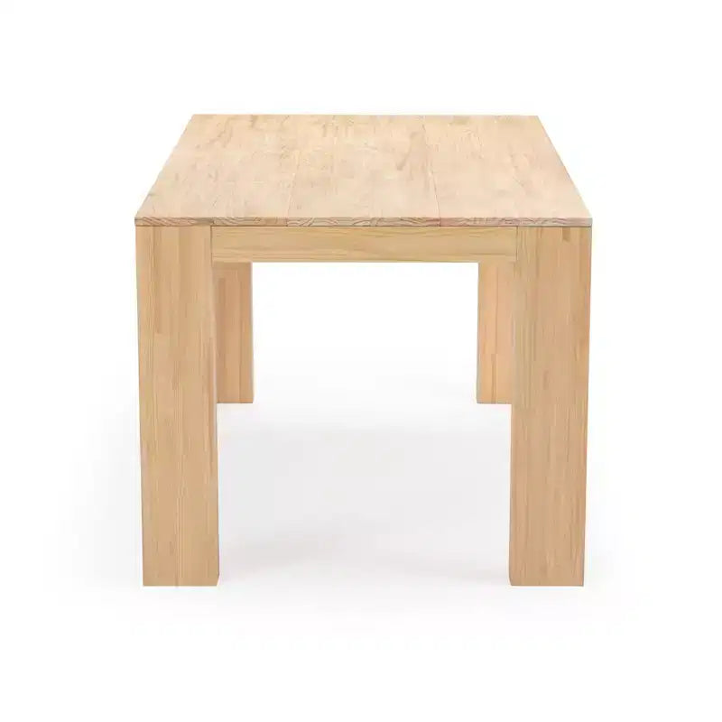 Plank+Beam 72 Table à manger moderne pour 6 personnes, table à manger rectangulaire en bois massif pour cuisine/salle à manger