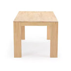 Plank+Beam 72 Table à manger moderne pour 6 personnes, table à manger rectangulaire en bois massif pour cuisine/salle à manger