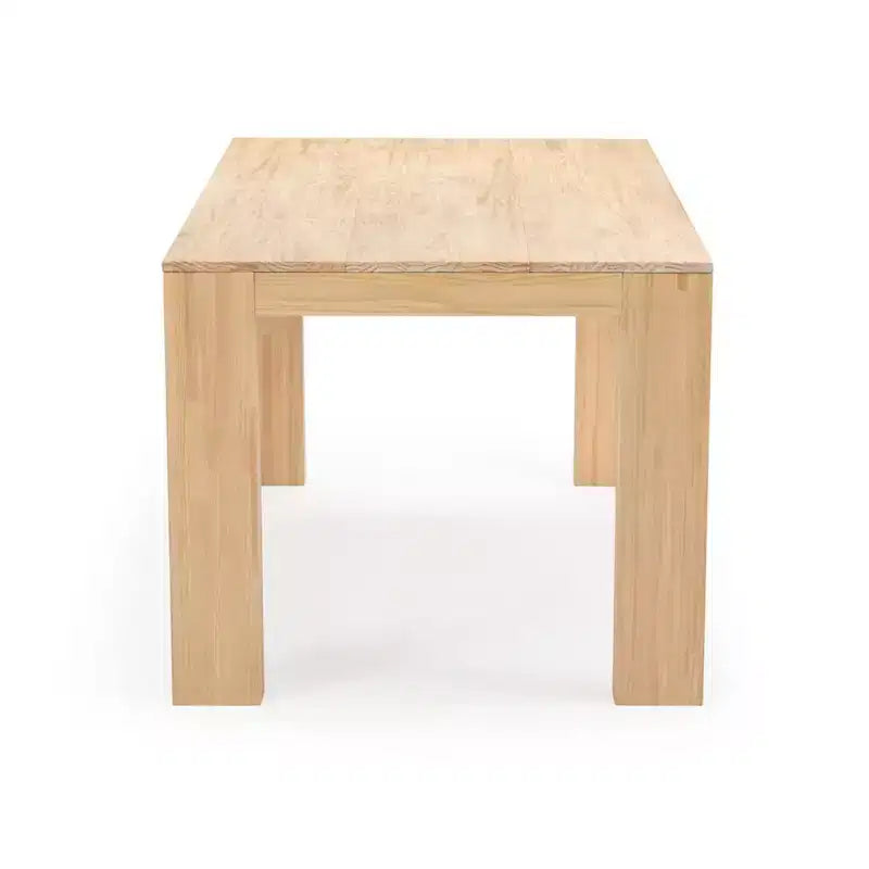 Plank+Beam 72 Table à manger moderne pour 6 personnes, table à manger rectangulaire en bois massif pour cuisine/salle à manger