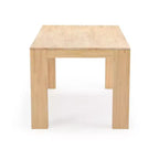 Plank+Beam 72 Table à manger moderne pour 6 personnes, table à manger rectangulaire en bois massif pour cuisine/salle à manger