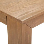 Plank+Beam 72 Table à manger moderne pour 6 personnes, table à manger rectangulaire en bois massif pour cuisine/salle à manger
