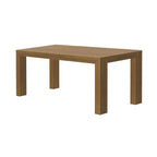 Plank+Beam 72 Table à manger moderne pour 6 personnes, table à manger rectangulaire en bois massif pour cuisine/salle à manger