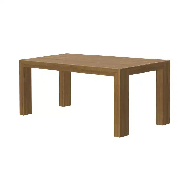Plank+Beam 72 Table à manger moderne pour 6 personnes, table à manger rectangulaire en bois massif pour cuisine/salle à manger