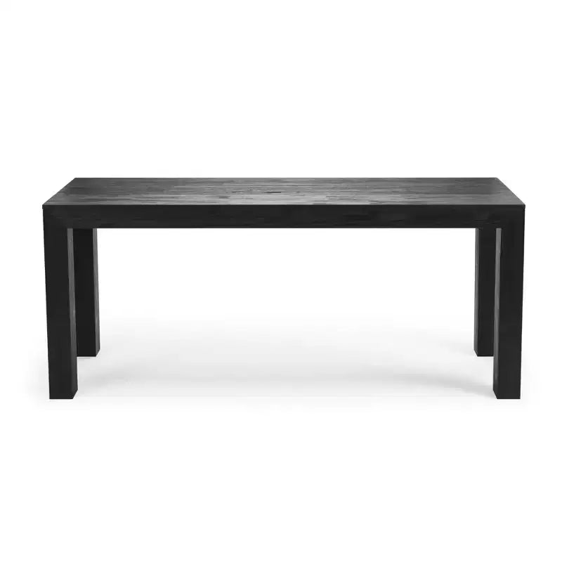 Plank+Beam 72 Table à manger moderne pour 6 personnes, table à manger rectangulaire en bois massif pour cuisine/salle à manger