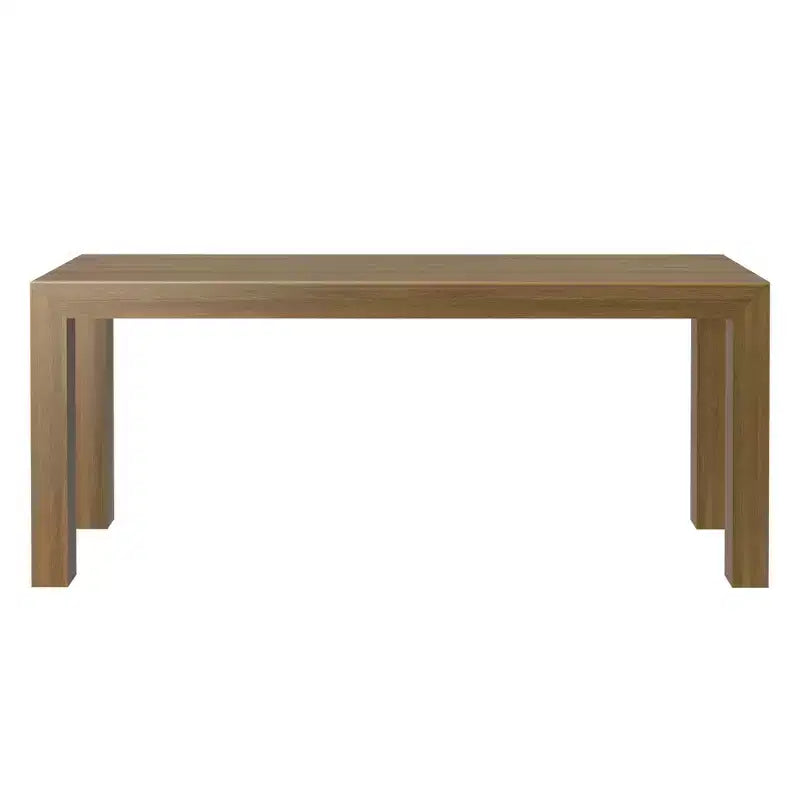 Plank+Beam 72 Table à manger moderne pour 6 personnes, table à manger rectangulaire en bois massif pour cuisine/salle à manger