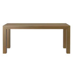 Plank+Beam 72 Table à manger moderne pour 6 personnes, table à manger rectangulaire en bois massif pour cuisine/salle à manger