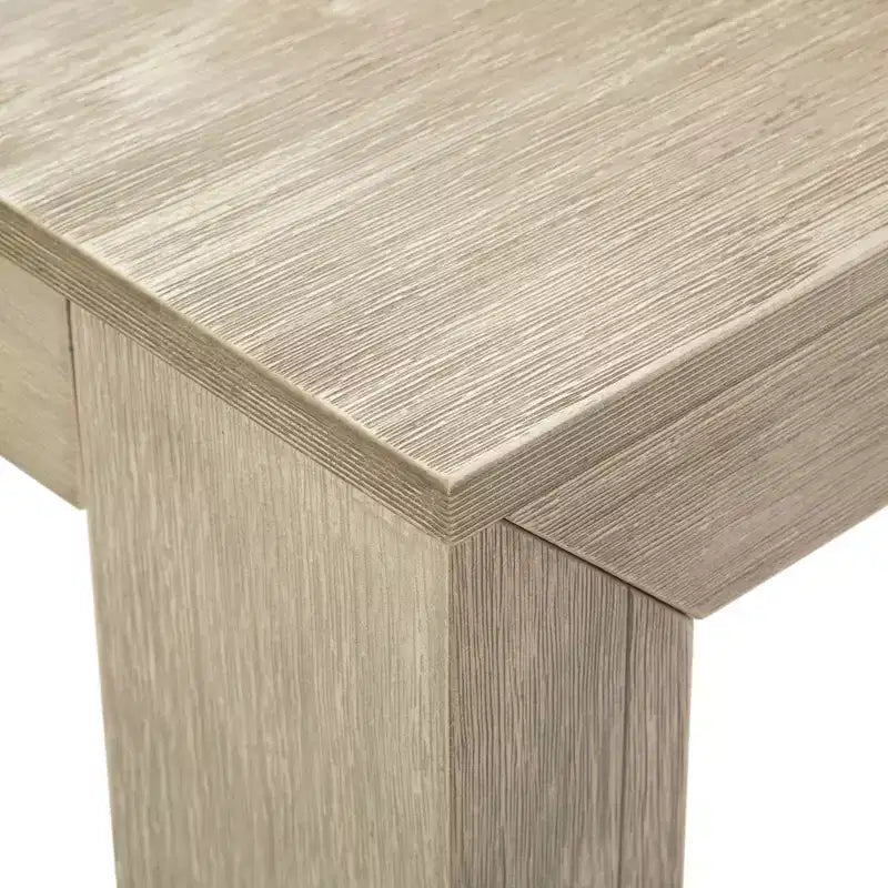 Plank+Beam 72 Table à manger moderne pour 6 personnes, table à manger rectangulaire en bois massif pour cuisine/salle à manger