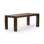 Plank+Beam 72 Table à manger moderne pour 6 personnes, table à manger rectangulaire en bois massif pour cuisine/salle à manger