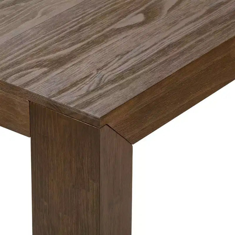 Plank+Beam 72 Table à manger moderne pour 6 personnes, table à manger rectangulaire en bois massif pour cuisine/salle à manger