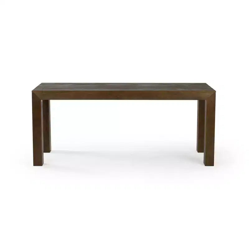 Plank+Beam 72 Table à manger moderne pour 6 personnes, table à manger rectangulaire en bois massif pour cuisine/salle à manger
