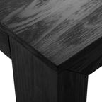 Plank+Beam 72 Table à manger moderne pour 6 personnes, table à manger rectangulaire en bois massif pour cuisine/salle à manger