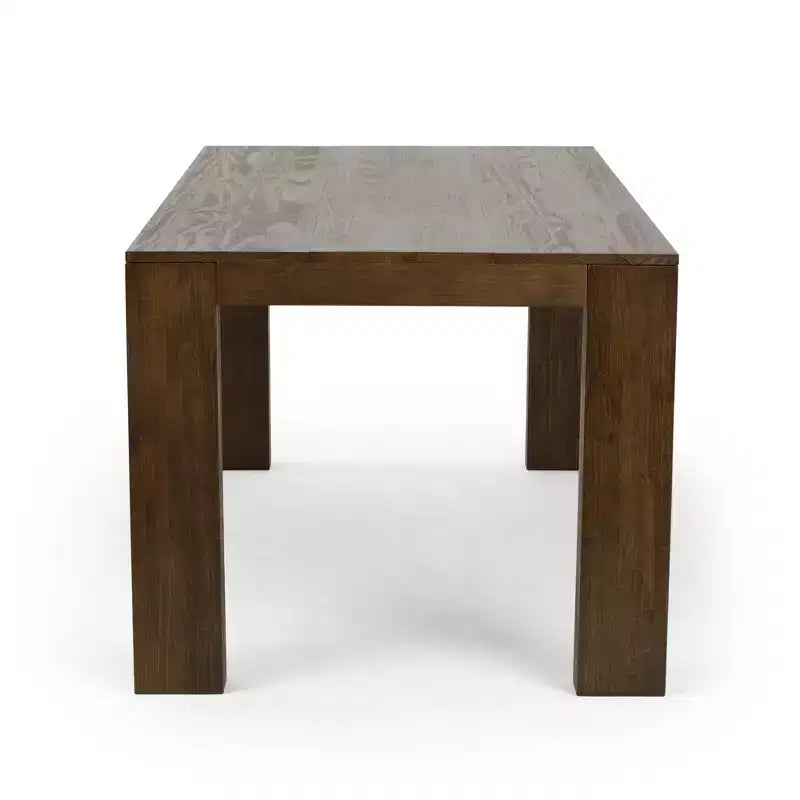 Plank+Beam 72 Table à manger moderne pour 6 personnes, table à manger rectangulaire en bois massif pour cuisine/salle à manger
