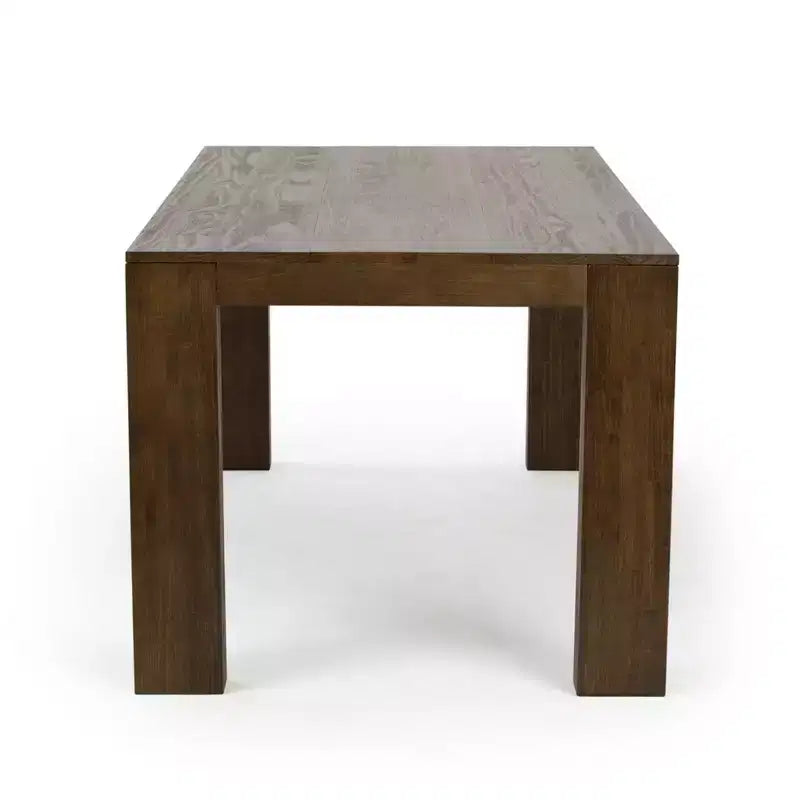 Plank+Beam 72 Table à manger moderne pour 6 personnes, table à manger rectangulaire en bois massif pour cuisine/salle à manger