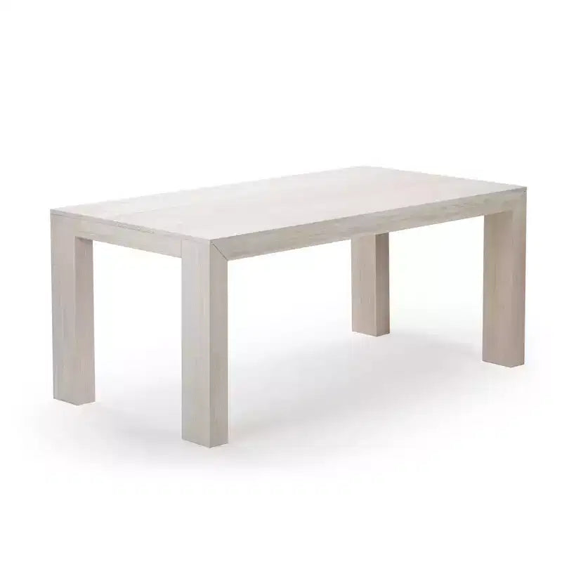 Plank+Beam 72 Table à manger moderne pour 6 personnes, table à manger rectangulaire en bois massif pour cuisine/salle à manger
