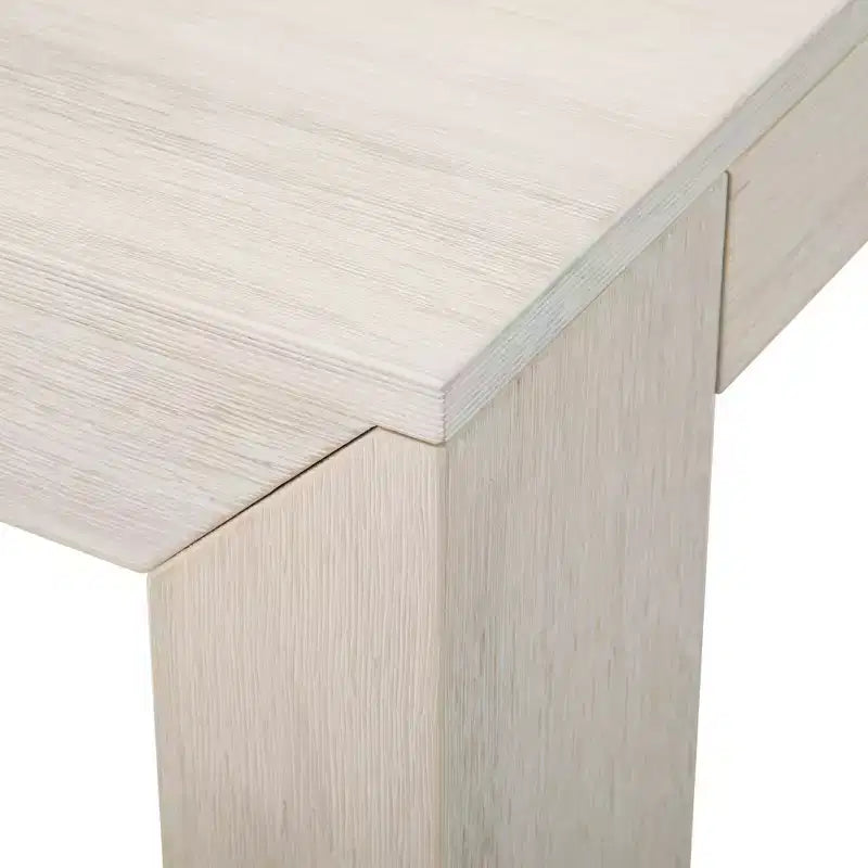Plank+Beam 72 Table à manger moderne pour 6 personnes, table à manger rectangulaire en bois massif pour cuisine/salle à manger
